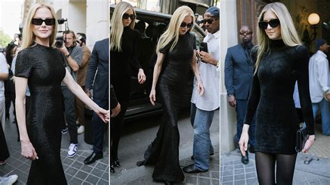 Nicole Kidman and daughter Sunday Rose twin in chic black.